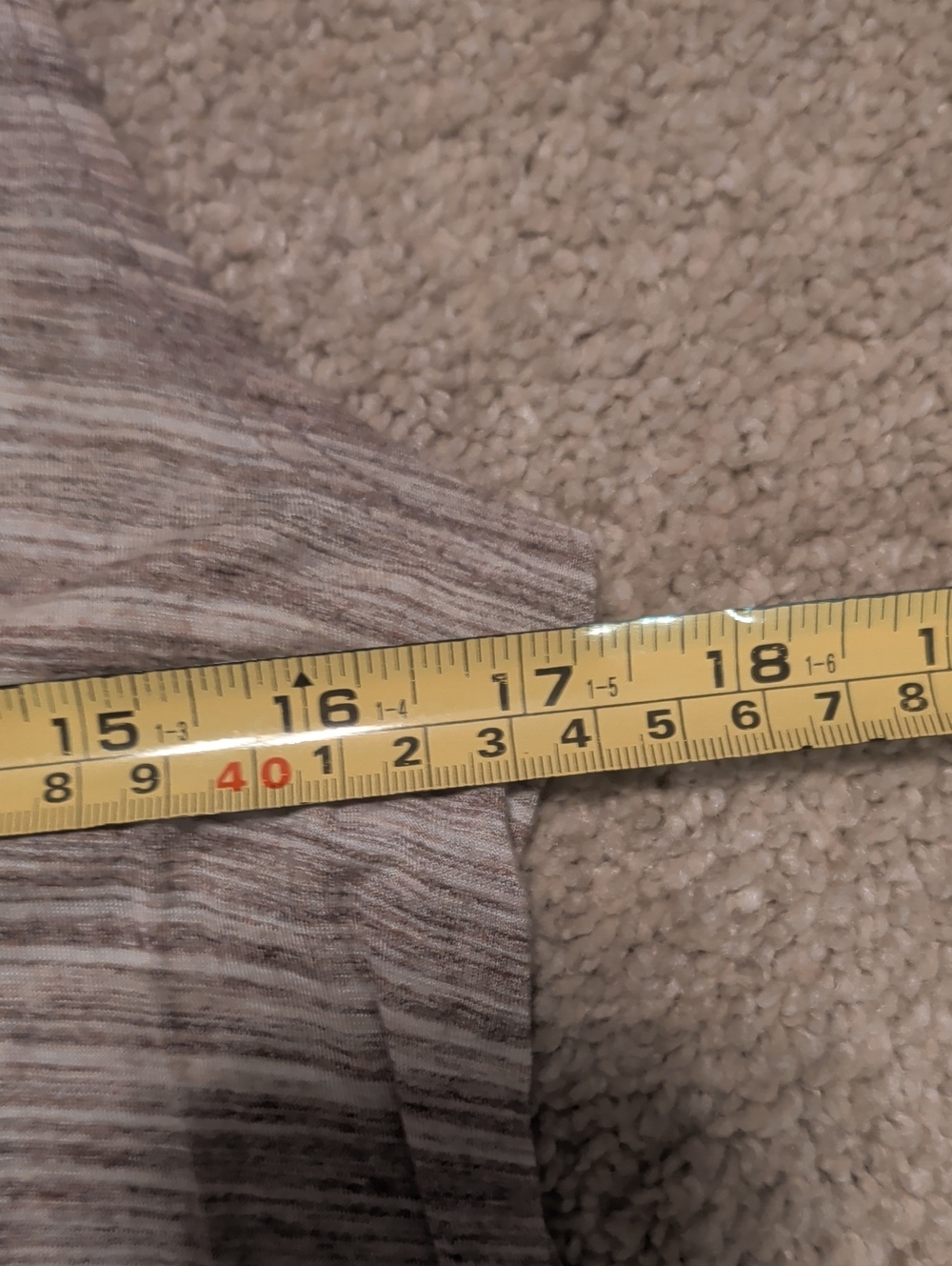 New York & Company Lt Heathered Beige and Brown Open-Front Sleeveless Cardigan - Picture 10 of 10